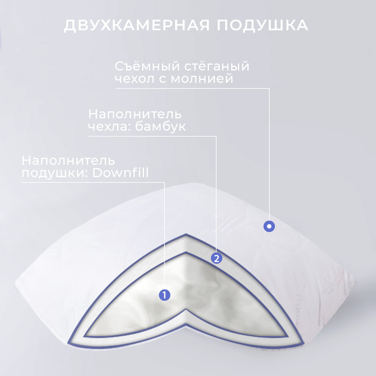 Подушка Бамбук - Роял