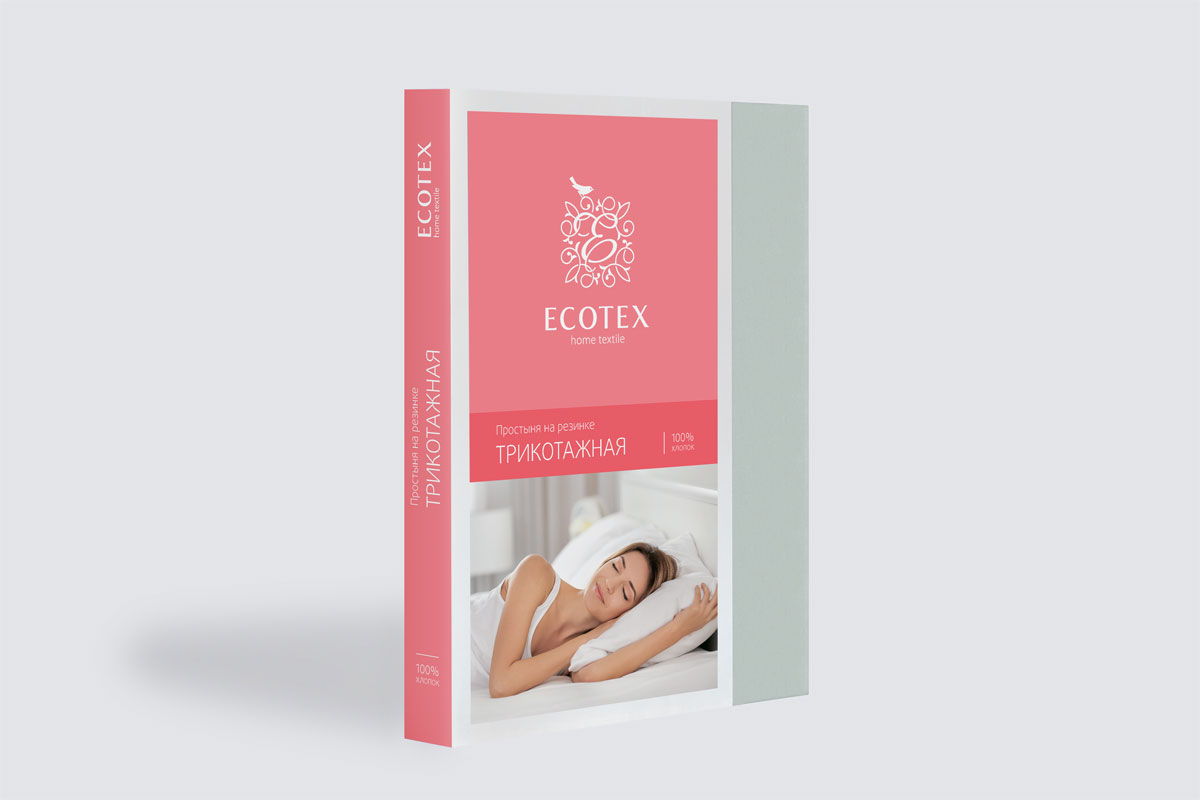 Простыня на резинке Трикотажная серая