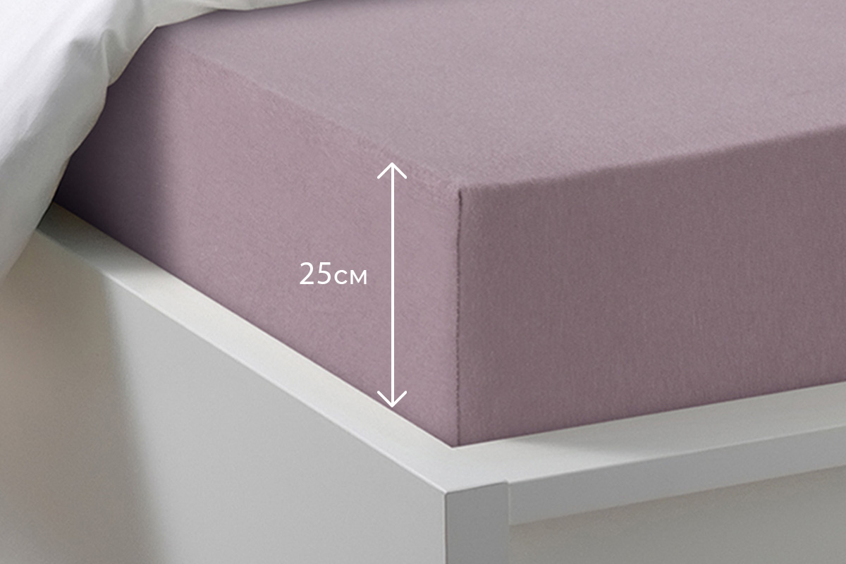 Простыня на резинке Трикотажная бузина