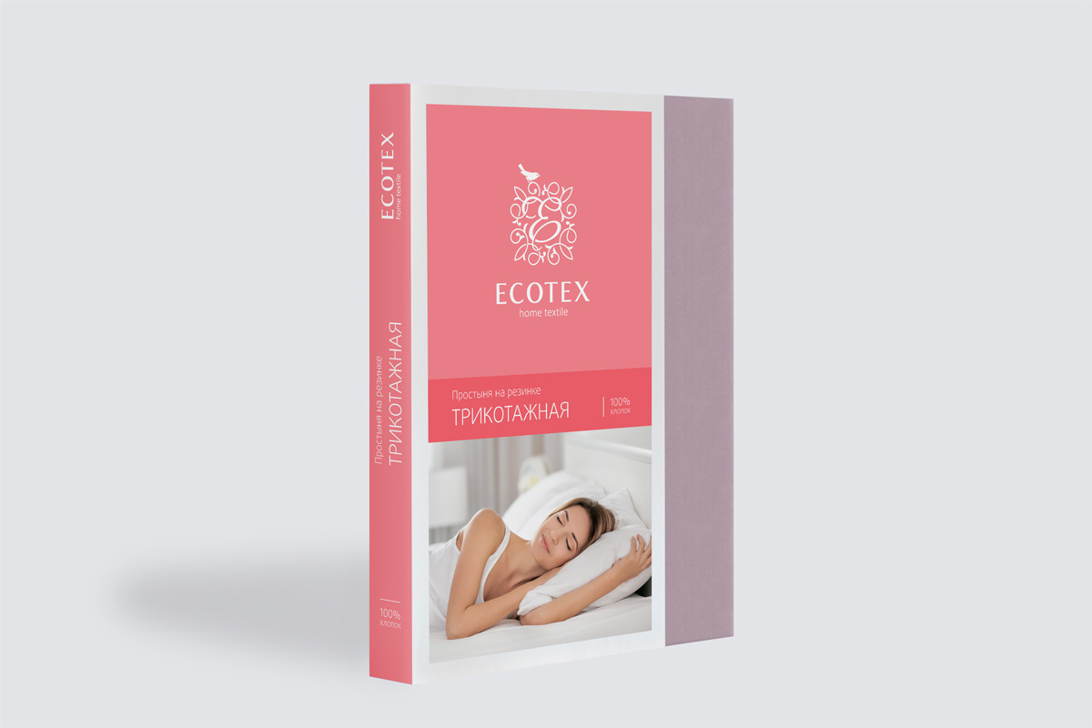 Простыня на резинке Трикотажная бузина